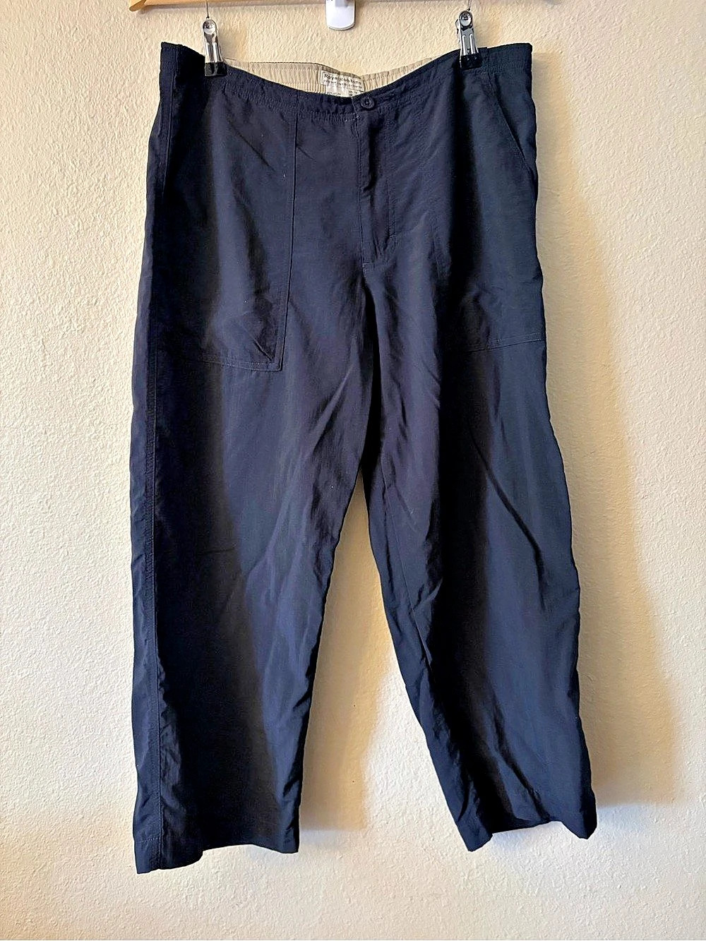 Royal Robbins Women's 12 Black Nylon Cargo Pants Hiking Travel Outdoor